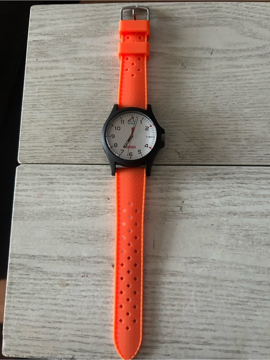 Timex Other - Timex NASA New Orange Strap Watch with White Dial